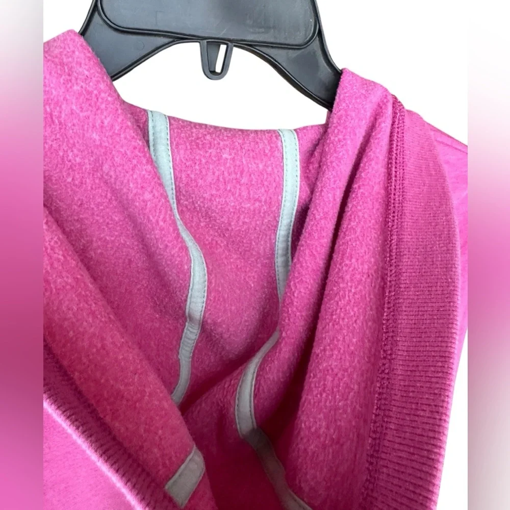 Y2K Roxy Girl 10-12 Youth Zip Hoodie Pink Surf Skate Graphic Boxy Sweatshirt